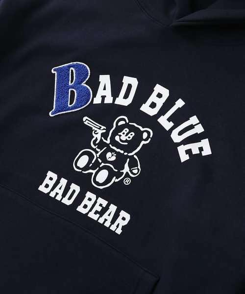 B Patch College Hoodie Navy