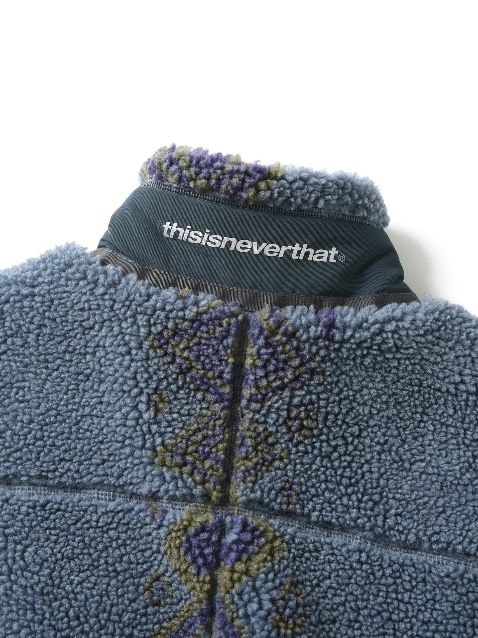 (FW21) SP Sherpa Fleece Jacket Dusty Blue 상세 이미지 6