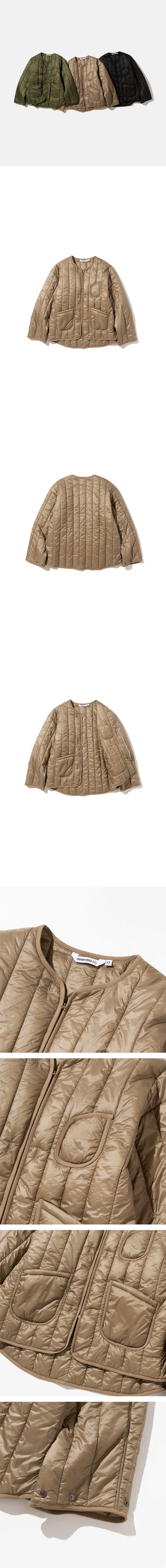유니폼브릿지(UNIFORM BRIDGE) quilted liner jacket brown