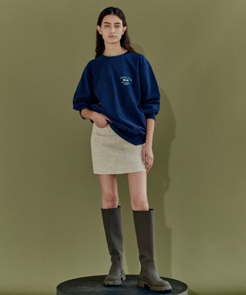 TWEED MINI SKIRT - IVORY