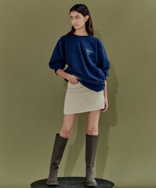 TWEED MINI SKIRT - IVORY