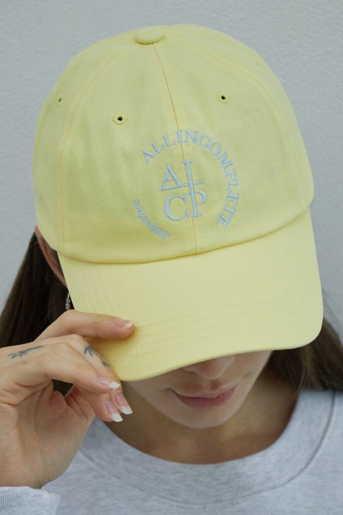 Round Logo Ball Cap (Lemon)