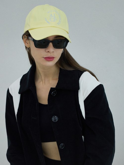 Round Logo Ball Cap (Lemon)