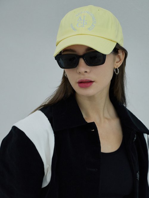 Round Logo Ball Cap (Lemon)