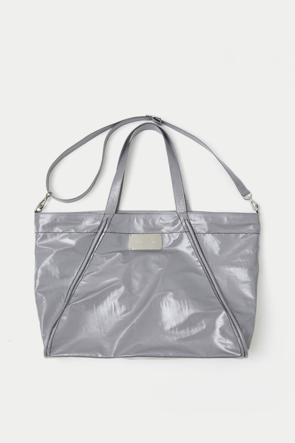 마뗑킴(MATIN KIM) BIG COATING TOTE BAG IN GREY - 사이즈 & 후기