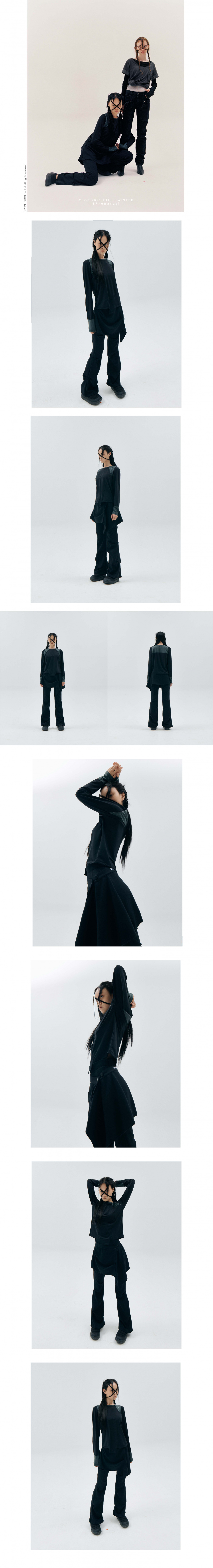 【OJOS】24SS★ Sheer Over Tuck Pants MUSINSA | OJOS Sheer Over Tuck Pants / White