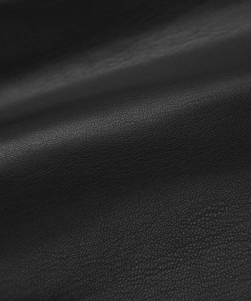 Vegan Leather Overfit blouson [Black]