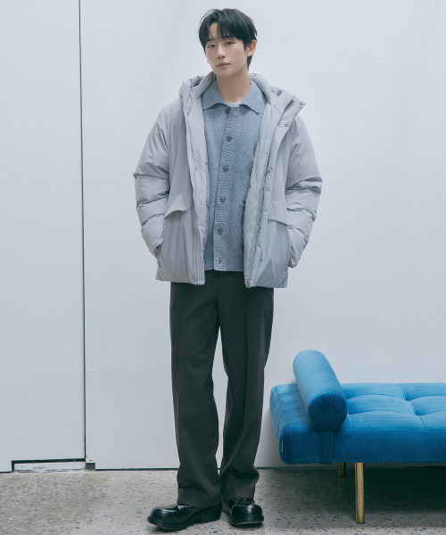 [ON]Do Good_[Warm] Semi-wide banding slacks - 4color
