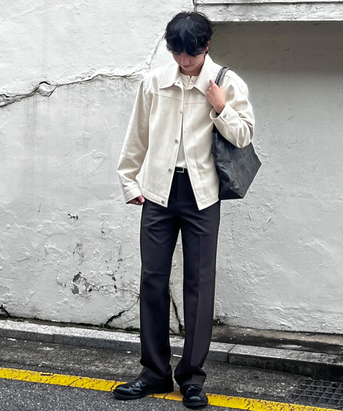 [ON]Do Good_[Warm] Semi-wide banding slacks - 4color