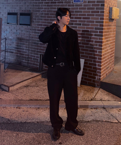 [ON]Do Good_[Warm] Semi-wide banding slacks - 4color