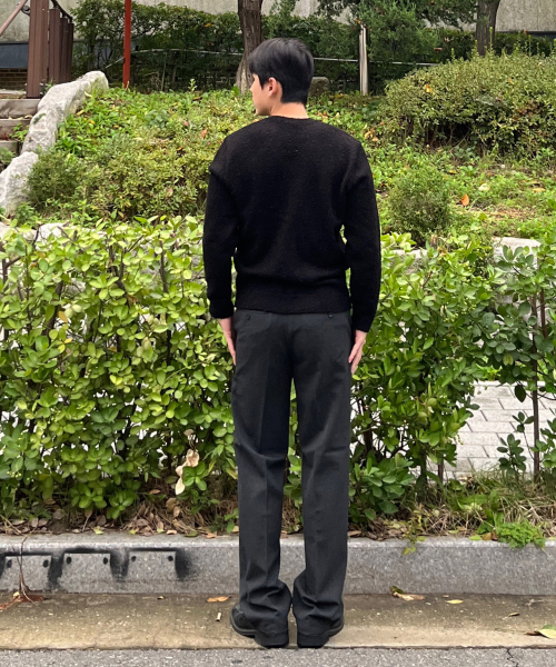 [ON]Do Good_[Warm] Semi-wide banding slacks - 4color