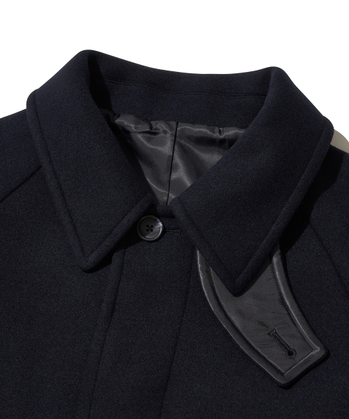 Heated Wool Balmacaan Wool Coat