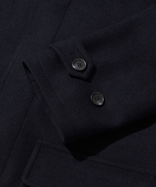 Heated Wool Balmacaan Wool Coat