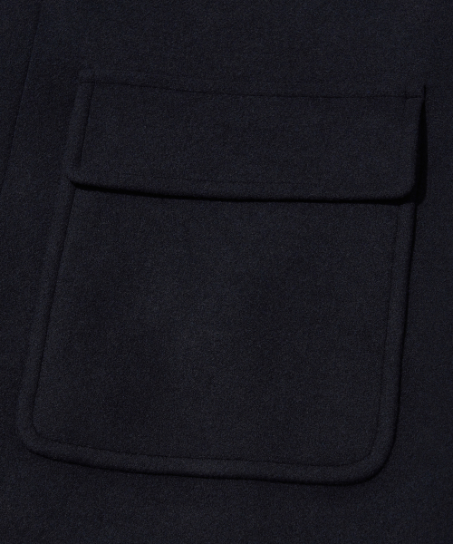 Heated Wool Balmacaan Wool Coat