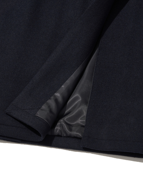 Heated Wool Balmacaan Wool Coat