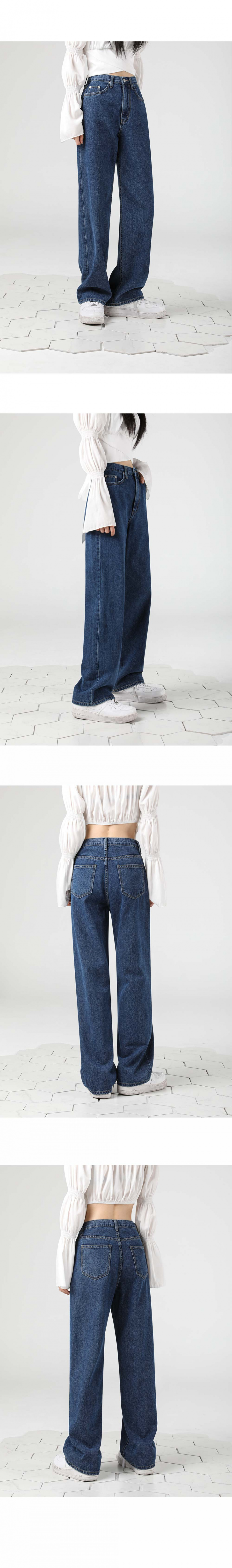 デニム・ジーパン AVANDRESS this is wide denim pants  BLUE MUSINSA | AVANDRESS This is wide pants BLACK