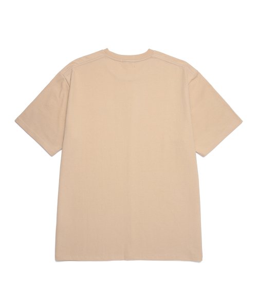 HALF CUTTING T-SHIRT BEIGE