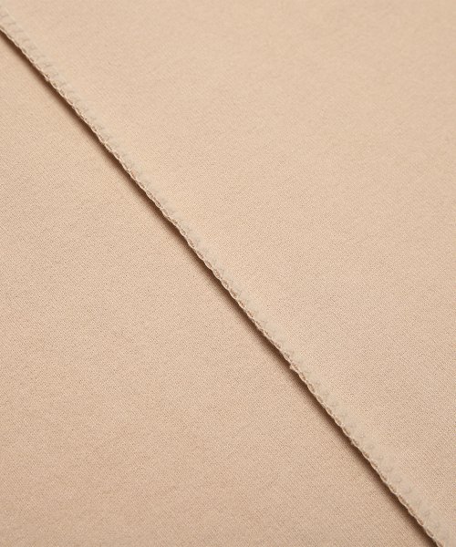 HALF CUTTING T-SHIRT BEIGE