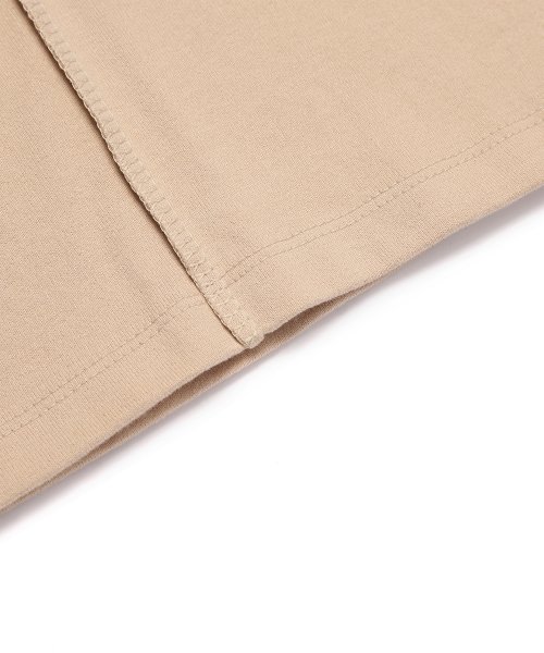 HALF CUTTING T-SHIRT BEIGE
