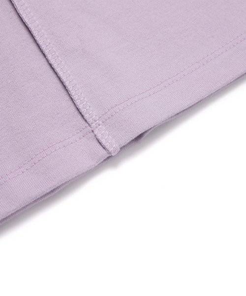 HALF CUTTING T-SHIRT LAVENDER