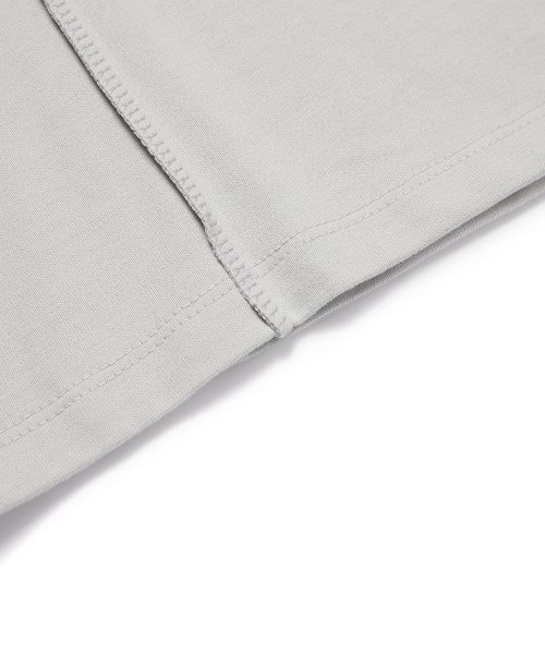 HALF CUTTING T-SHIRT GREY