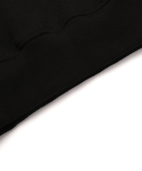 HALFNECK RIB SWEATSHIRT BLACK