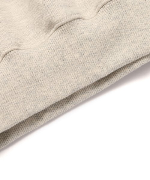 HALFNECK RIB SWEATSHIRT MELANGEGREY