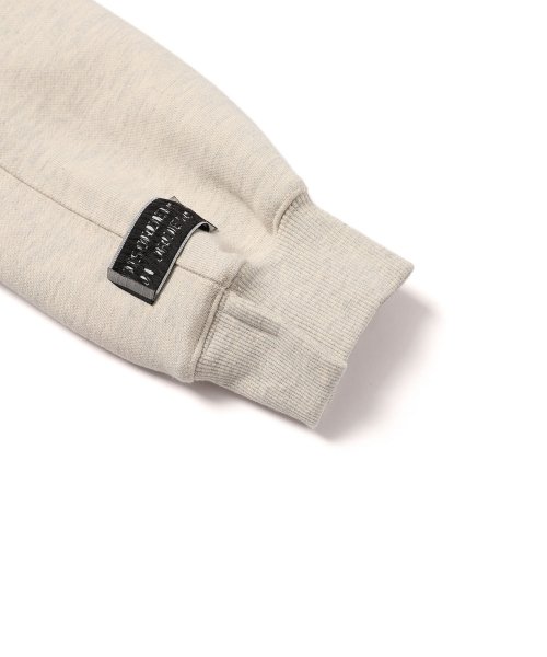 HALFNECK RIB SWEATSHIRT MELANGEGREY