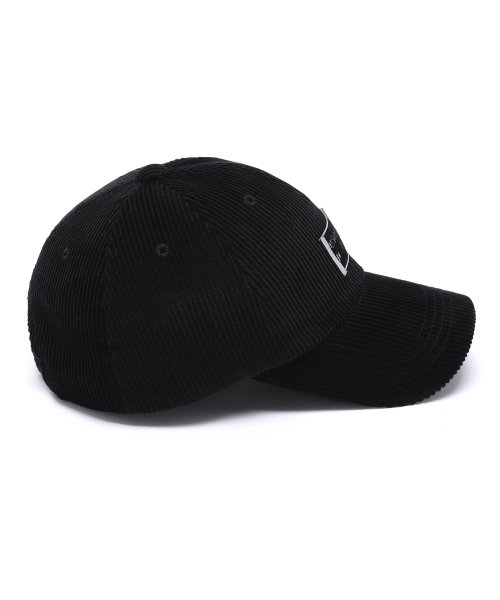 CORDUROY LABEL BALLCAP BLACK