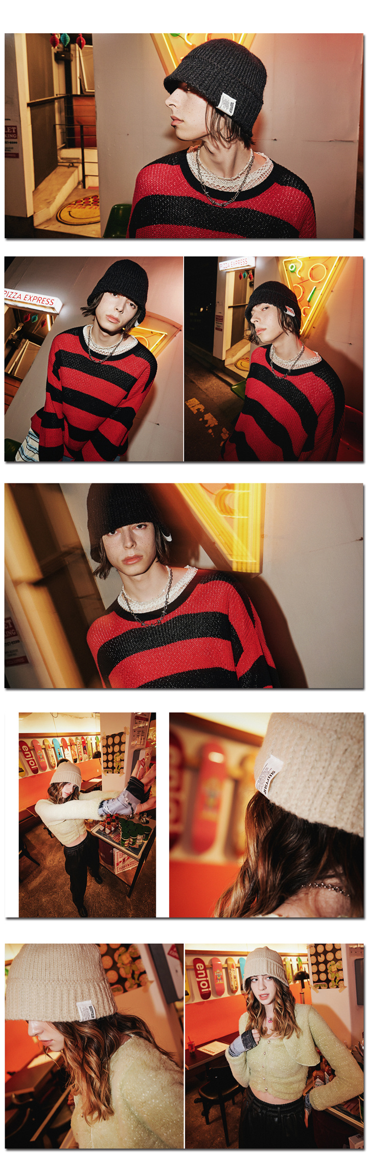 ☆韓国の人気☆【SLEEPY SLIP】☆ALPACA KNIT BLACK BUCKET HAT Designer fashion, Seoul-fully created | W Concept