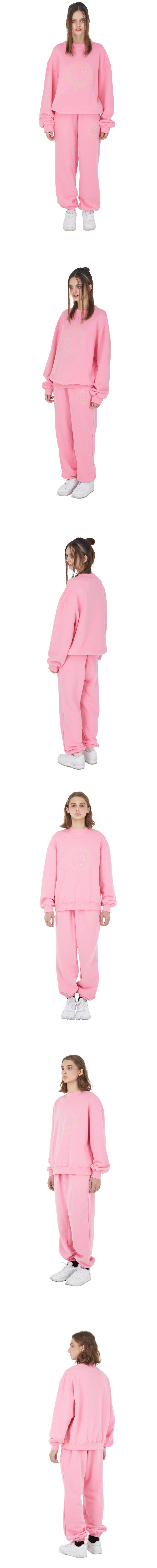 MUSINSA | ITZAVIBE [IPT007-5] Circle Glitter Logo Jogger - Pink