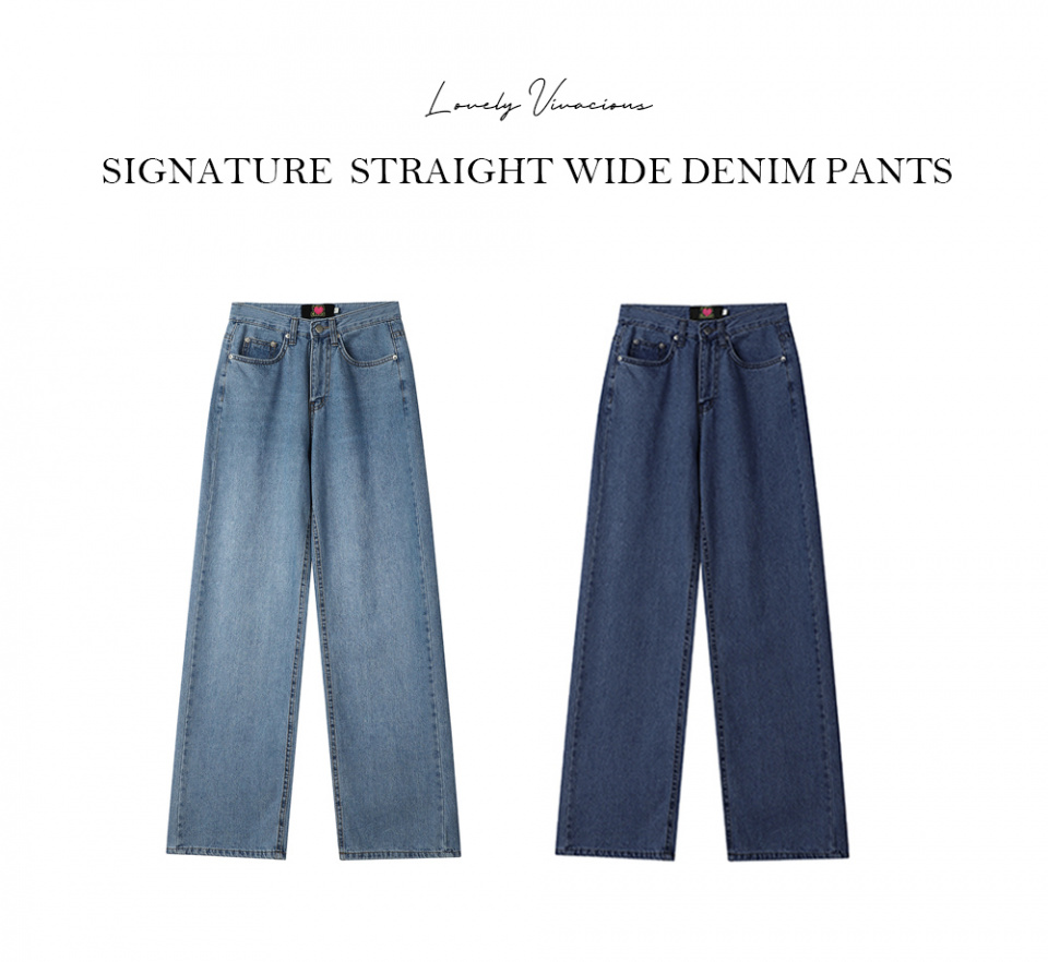 ☆AVANDRESS☆ STRAIGHT WIDE DENIM PANTS BLUE AD43PT13BL MUSINSA | AVANDRESS STRAIGHT WIDE DENIM PANTS BLUE
