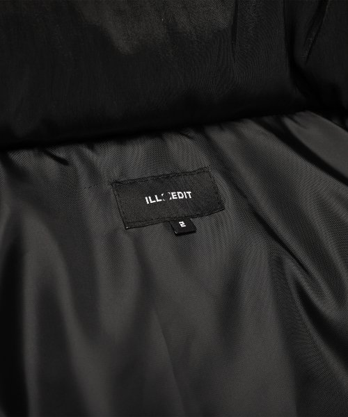 MATTE DOUBLE ZIP UP SHORT PUFFER BLACK