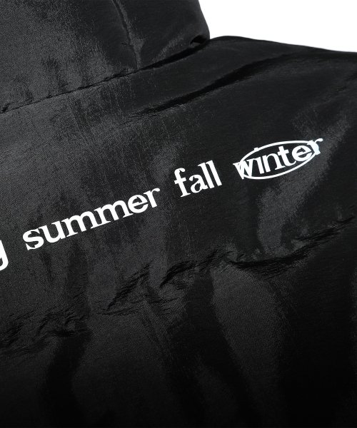 MATTE DOUBLE ZIP UP SHORT PUFFER BLACK