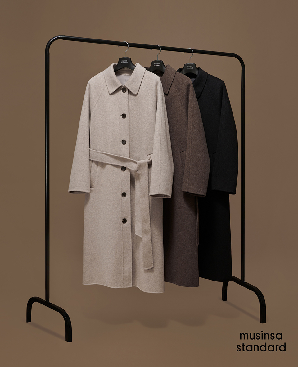 コート MUSINSA STANDARD Women's Cashmere Blend Balmacan Robe Coat B MUSINSA | MUSINSA STANDARD WOMAN Women's Cashmere Blend