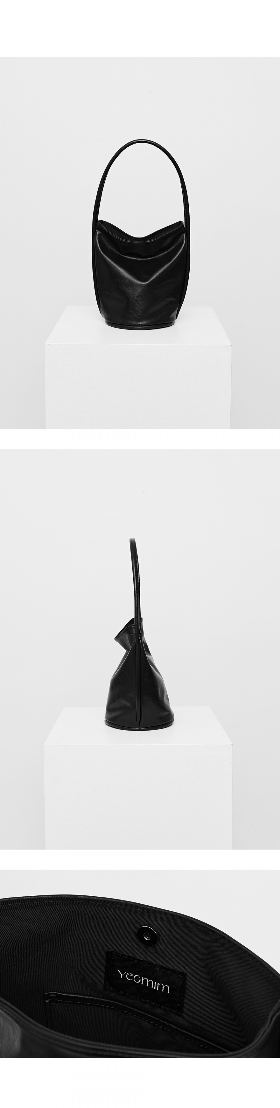 ★YEOMIM★ beaker bag crinkle black MUSINSA | YEOMIM beaker bag (crinkle black)