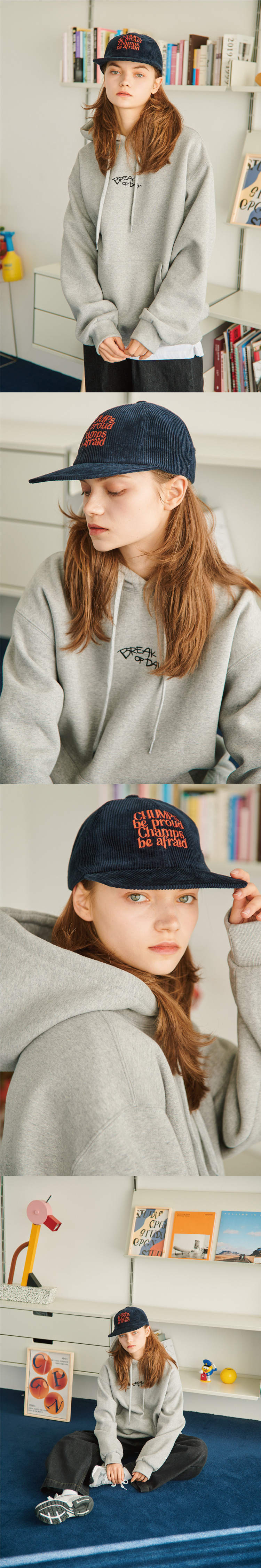 CORDUROY BALL CAP - 4 COLORS NAVY