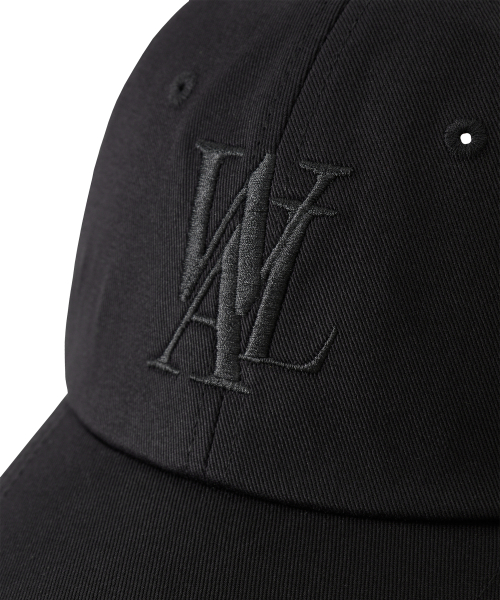 Signature Logo ball cap - BLACK(Black Logo)
