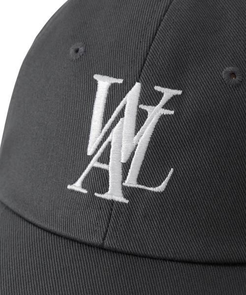 Signature Logo ball cap - CHARCOAL
