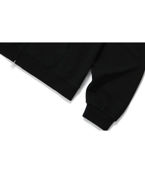 Signature hood zip-up - BLACK