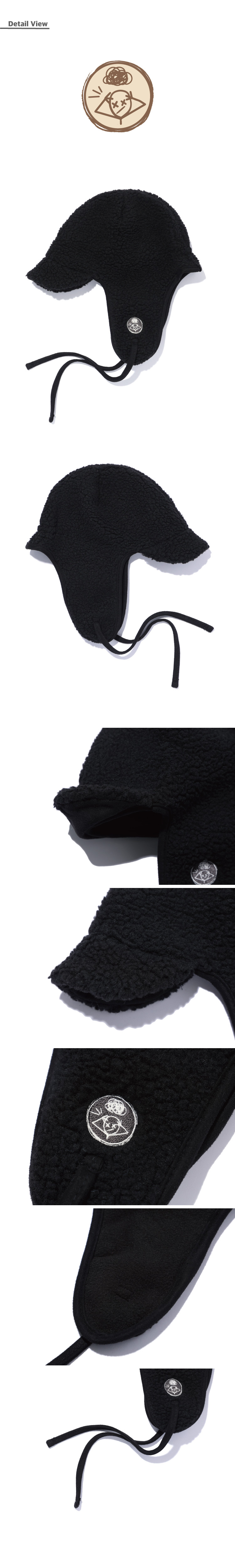 FLEECE EARFLAP TROOPER - 2 COLORS BLACK