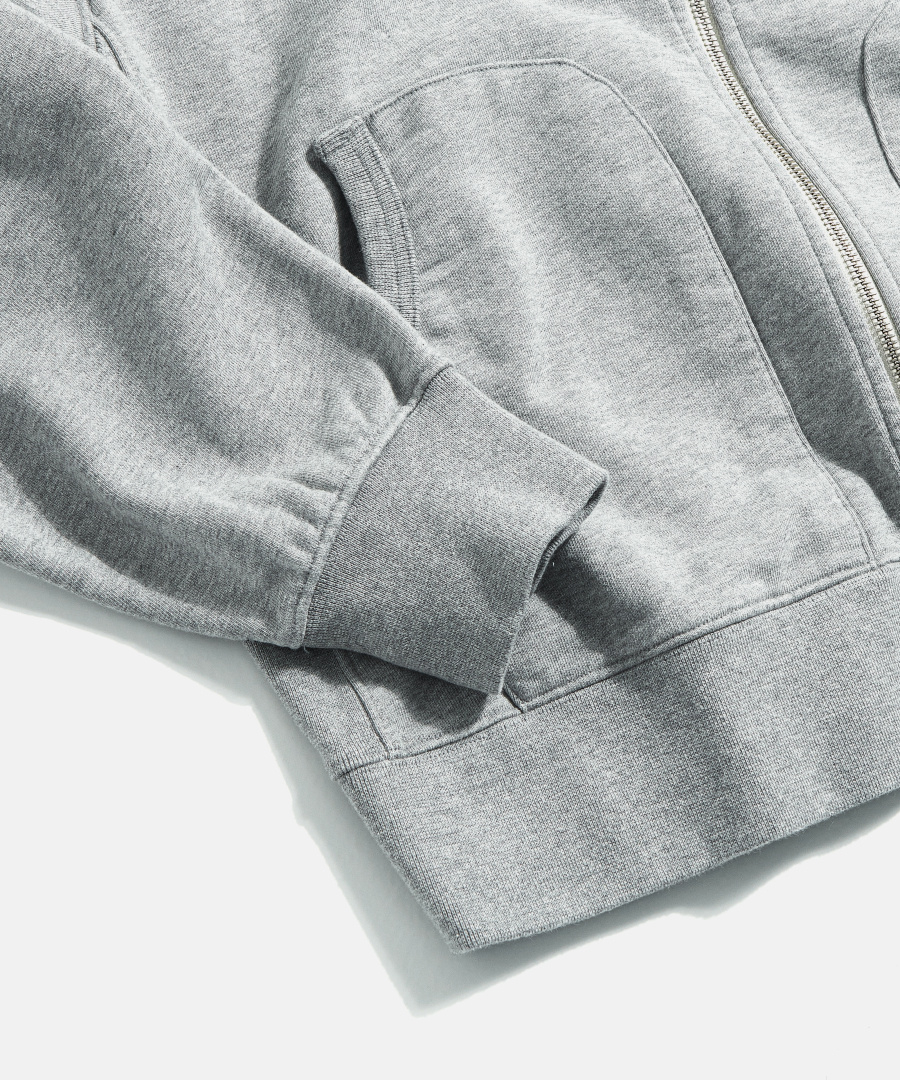 Heritage Heavy Weight Zip Hoodie Grey 상세 이미지 25