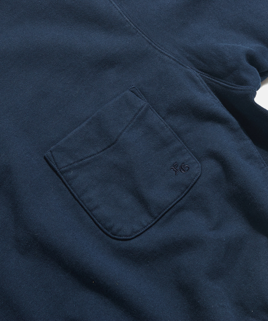 Heritage Heavy Weight Half Zip Sweat Navy 상세 이미지 19