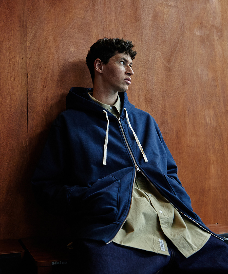 Heritage Heavy Weight Zip Hoodie Grey 상세 이미지 9