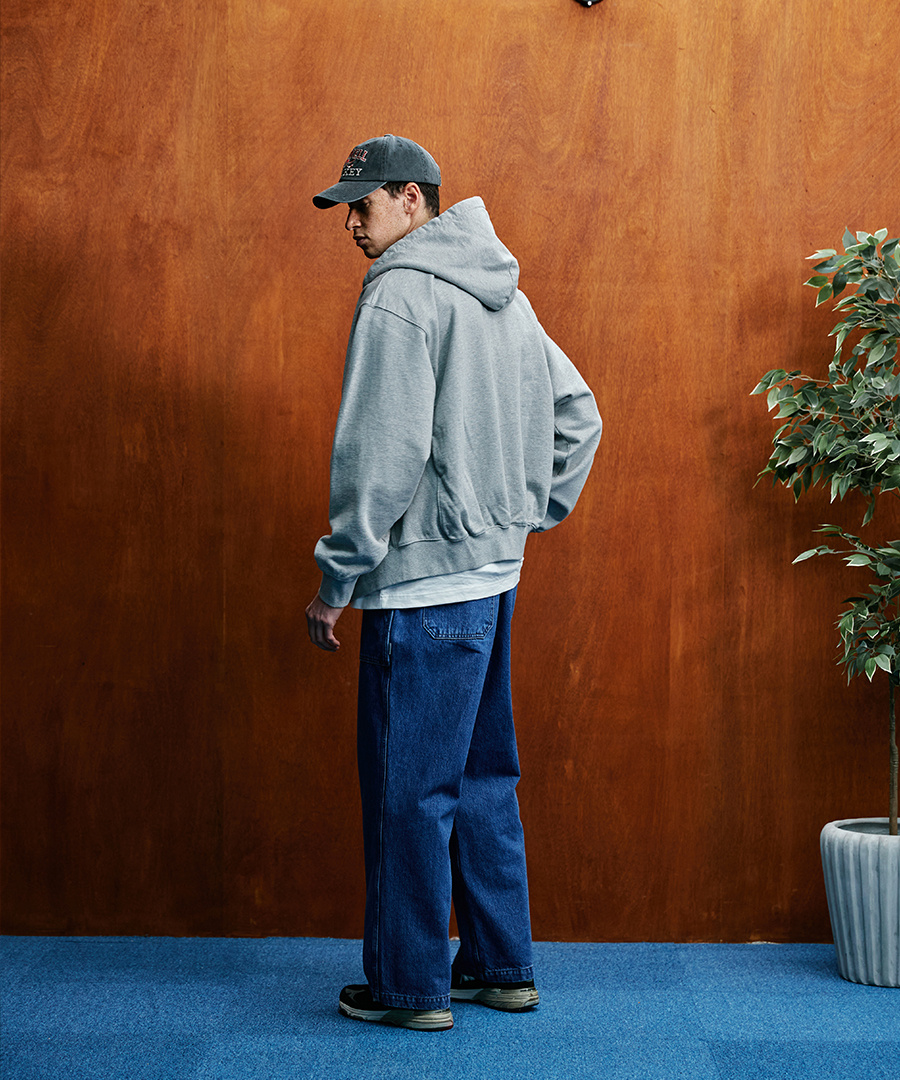 Heritage Heavy Weight Zip Hoodie Grey 상세 이미지 14