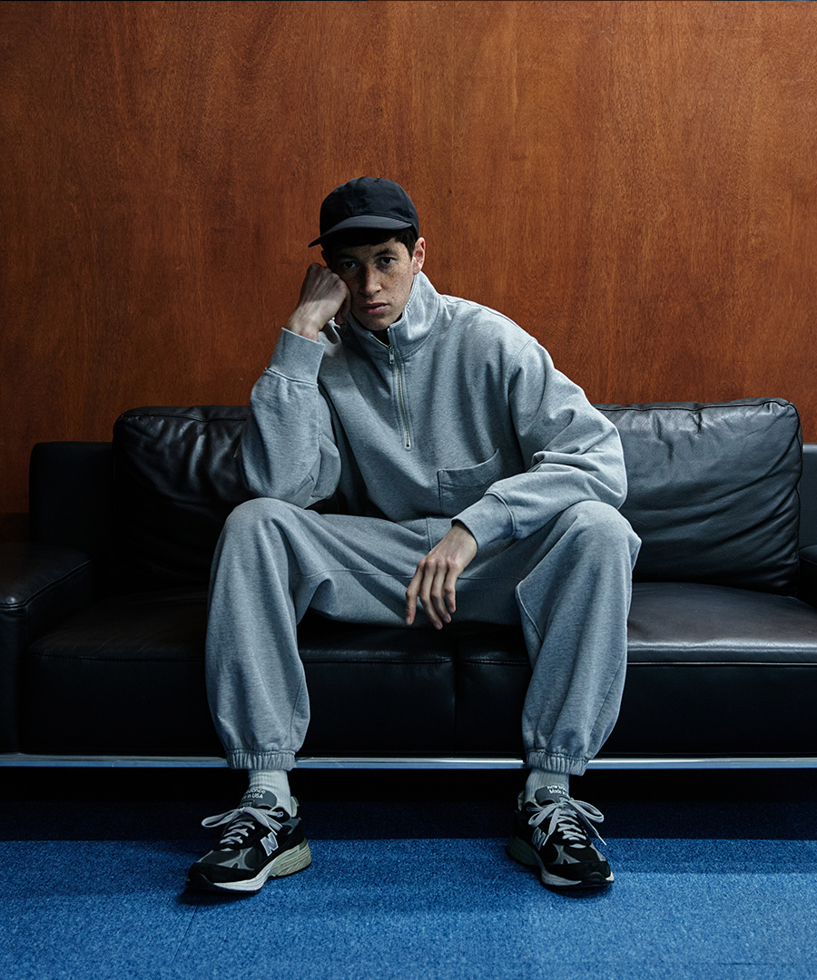 Heritage Heavy Weight Half Zip Sweat Navy 상세 이미지 10