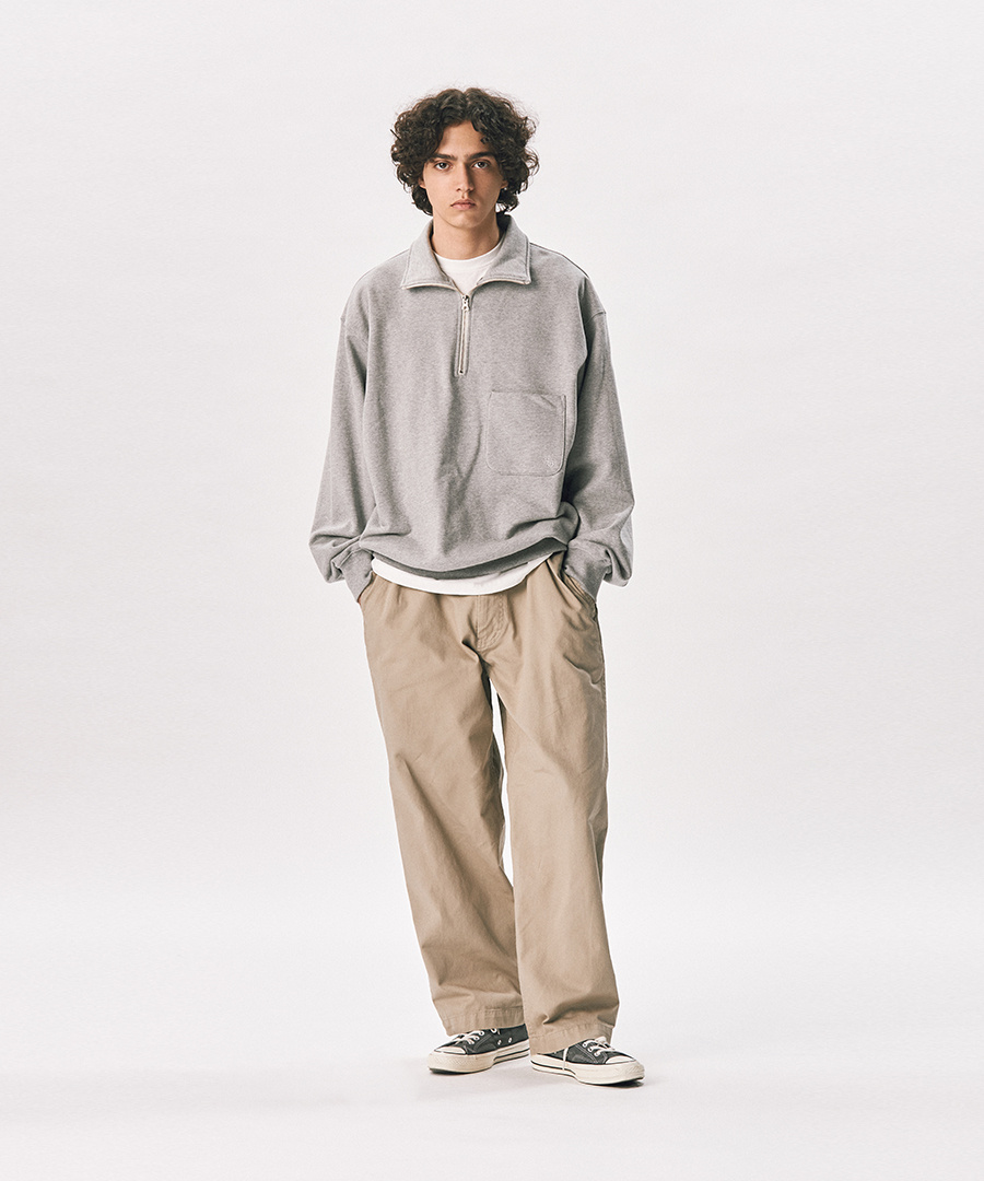 Heritage Heavy Weight Half Zip Sweat Navy 상세 이미지 15