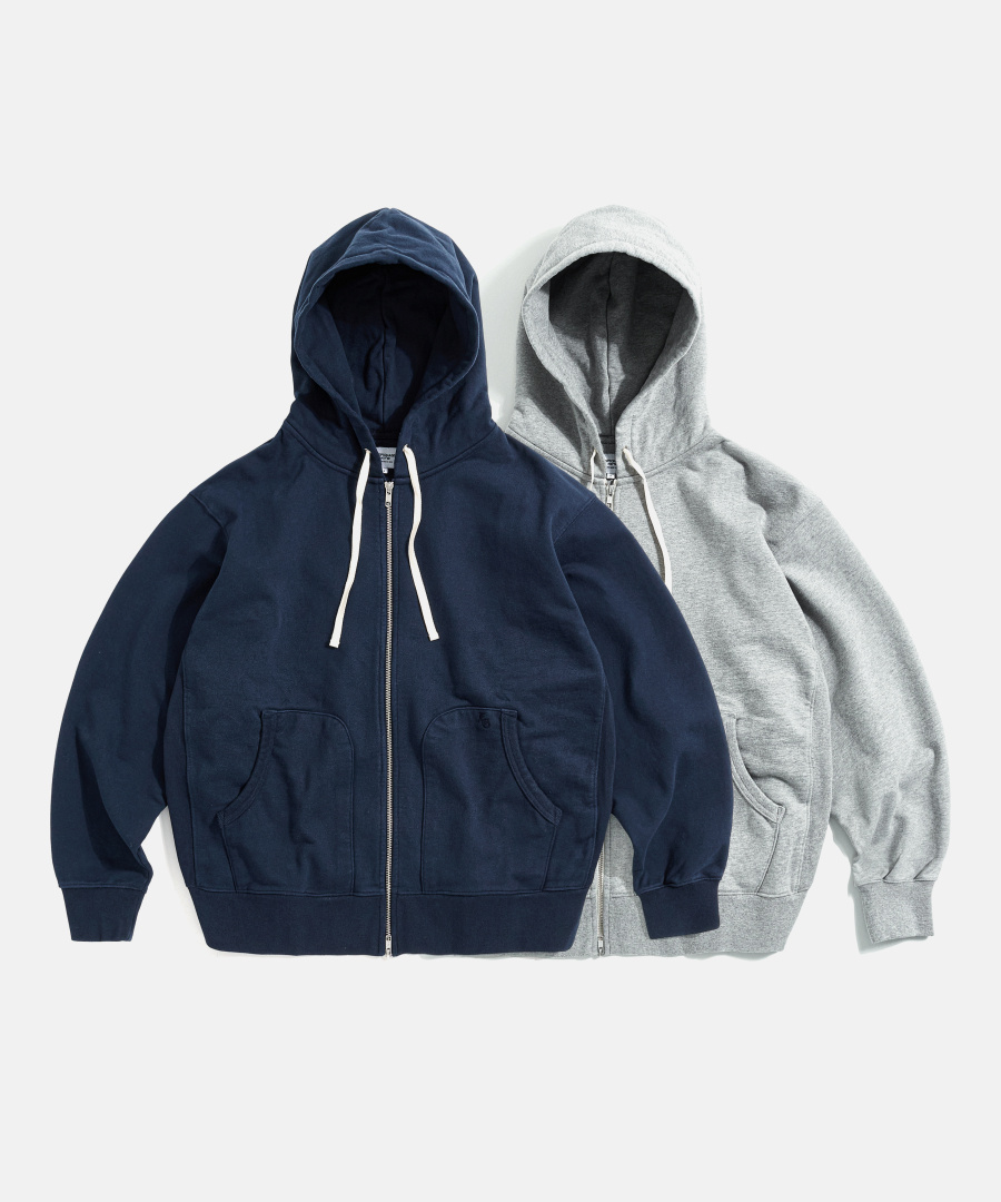 Heritage Heavy Weight Zip Hoodie Grey 상세 이미지 2
