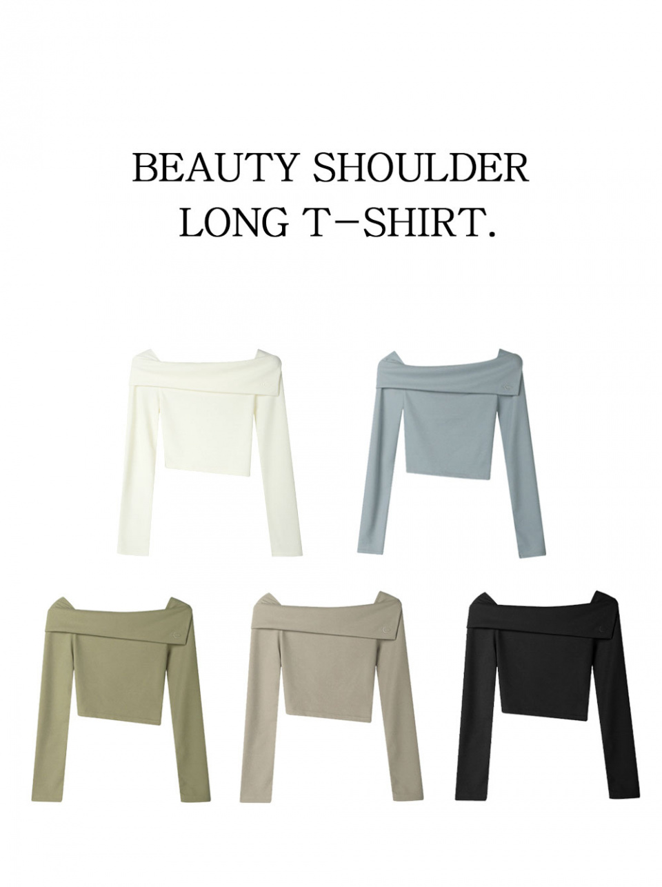 어반드레스(AVANDRESS) Beauty shoulder t-shirt - 5COL
