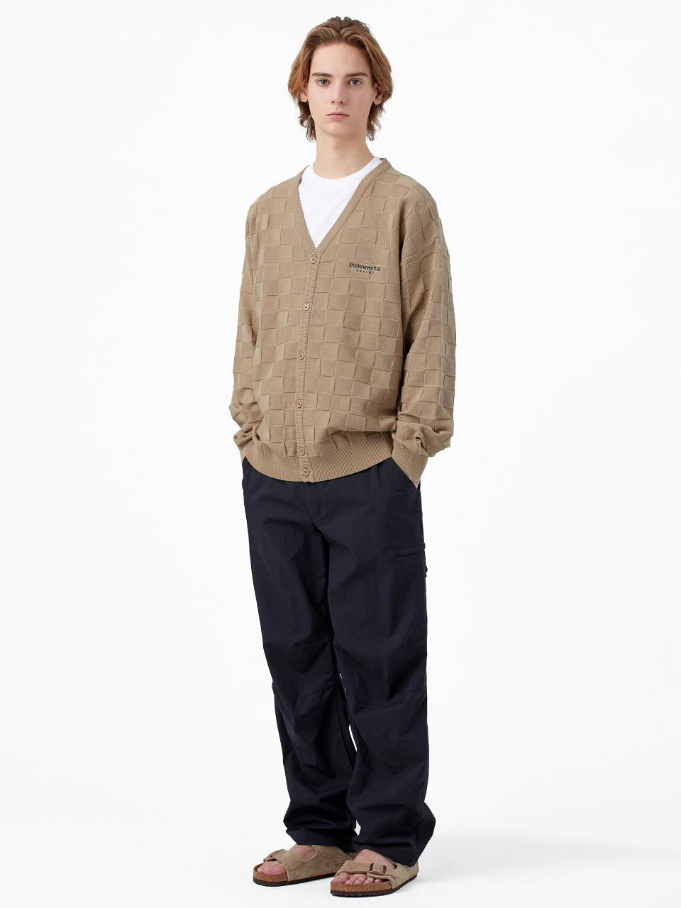 トップス thisisneverthat Reverse Block Cardigan MUSINSA | thisisneverthat® Reverse Block Cardigan Beige